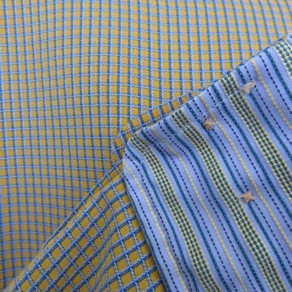 Bugatchi Uomo Textured Plaid Flip Cuff XL Shirt - Picture 7 of 7